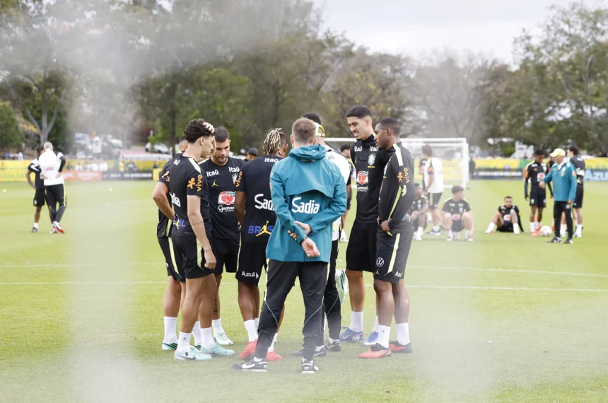 seleção brasileira brasil escalacao treino