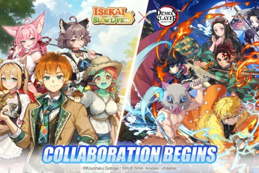 Isekai Slow Life recebe crossover com Demon Slayer