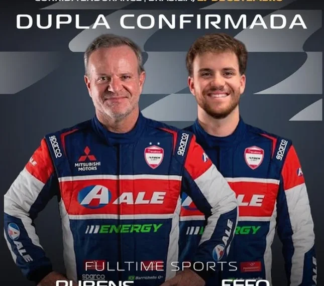 Montagem de Rubens e Fernando Barrichello divulgada no Instagram da Stock Car