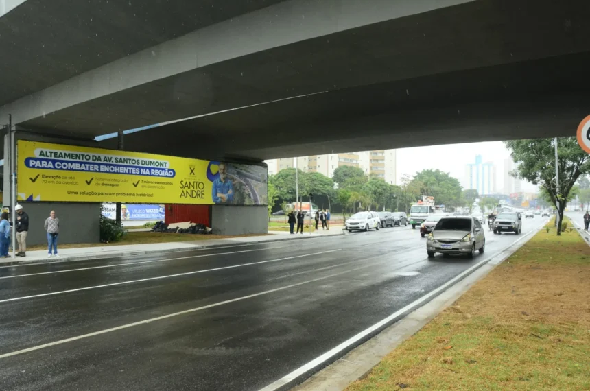 Santo André conclui alteamento da Avenida Santos Dumont