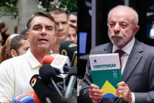 Pesquisa aponta Flávio com 50,3% e Lula com 49,7%