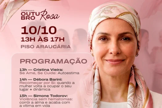 Shopping Praça da Moça tem ação de Outubro Rosa no sábado