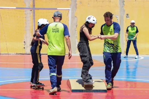 Skate na Escola atende mais de 350 alunos em Santo André 