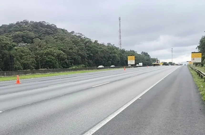 Rodovia dos Imigrantes tem novo asfalto no planalto