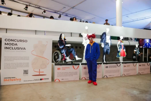 Will O Criativo visita estande do Moda Inclusiva no SPFW