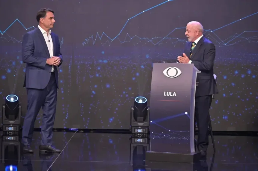 Debate entre Lula e Flávio gera 2,3 milhões de menções  sigilos